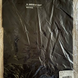 NWT American Giant Classic V Neck Tee Shirt Black